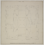 214470 Plattegrond van de eerste verdieping met de Michaelskapel in de Domtoren te Utrecht; met weergave van de ...